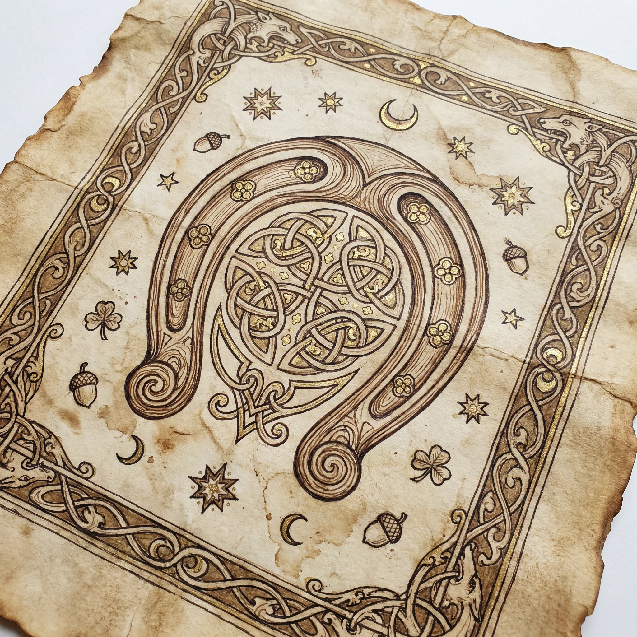 c7娱乐 - 象征好运的马蹄铁手绘图